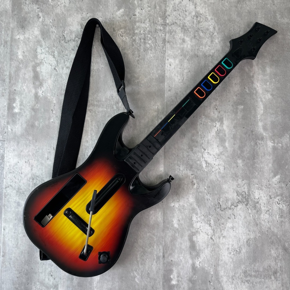 Guitar Hero World Tour Guitar Nintendo Wii RedOctane Sunburst Wireless w/ Strap